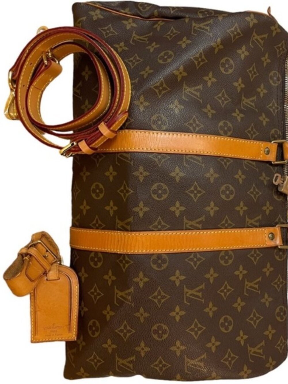 Authentic LOUIS VUITTON MONOGRAM KEEPALL TRAVEL DUFFLE BAG - Picture 2 of 15
